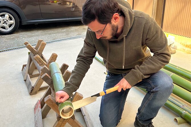 Bamboo LED Lantern Making Experience in Kyoto Arashiyama - Crafting Process at the Workshop