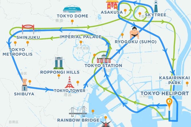 【30mins 5pax】Tokyo Central Sunset & City Lights Cruising Flgiht - Accessibility Information