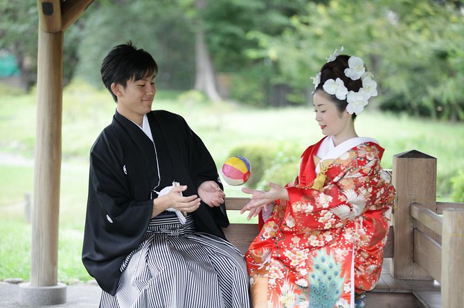 Kimono Wedding Photo Shot in Shrine Ceremony and Garden - Directions to Meeting Point