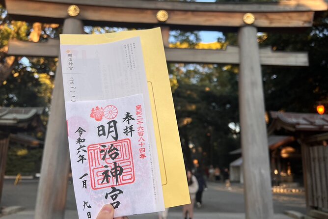 2hours Tour in Meiji Shrine,Red Ink Stamp Experience and Shopping - Key Takeaways