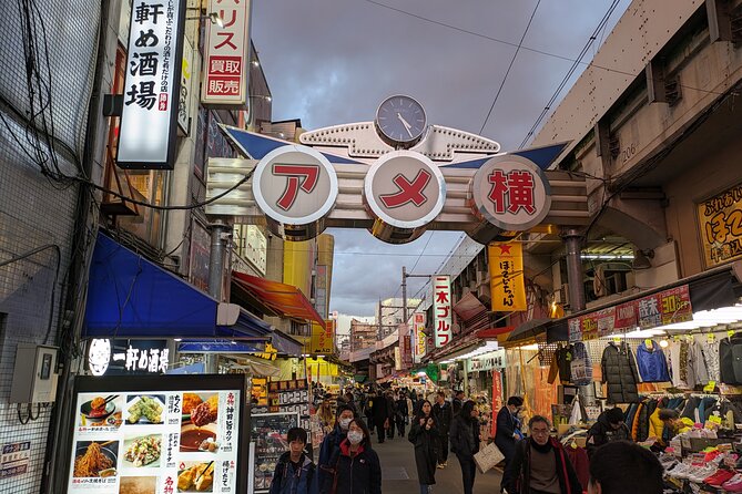 Food Tour in Uenos Ameyoko Market at Night - Shopping Fee Varies