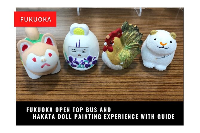 Fukuoka Open Top Bus and Hakata Doll Painting Experience With Guide - Inclusions and Exclusions