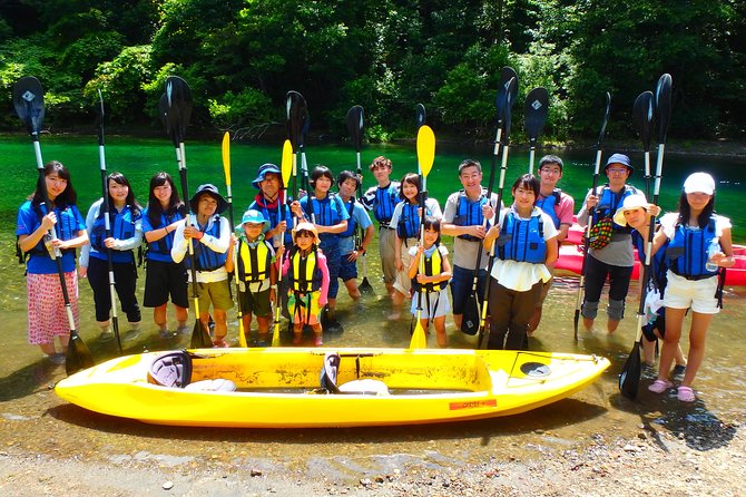 Japans No. 1 Water Quality National Lake Shikotsu, Hokkaidos First Landing Clear Kayak Tour Difficulty Level (Medium) - Meeting Point Instructions