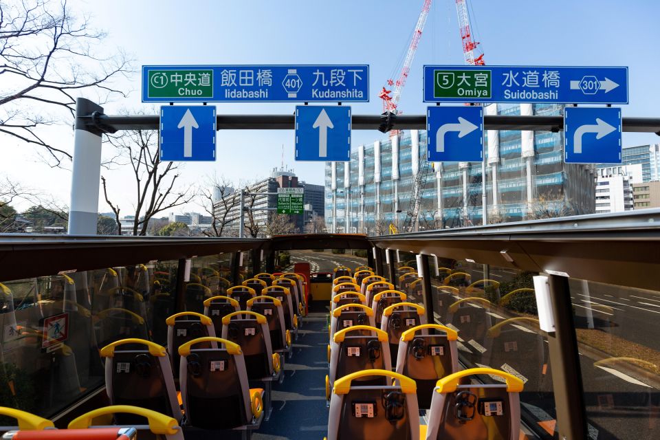 Tokyo: Open Top Sightseeing Bus With Audio Guide - Directions