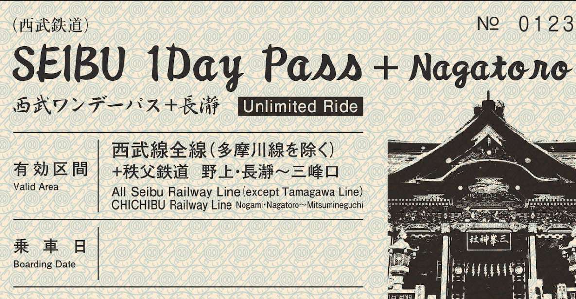 From Tokyo: Seibu Railway 1 Day Pass and Nagatoro - Meeting Point