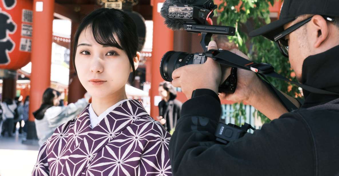 Tokyo: Video and Photo Shoot in Asakusa With Kimono Rental - Language Options and Cancellation Policy