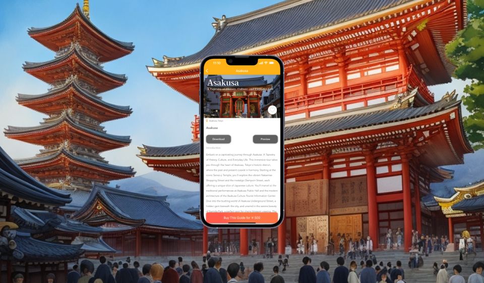 Asakusa（Tokyo）: Smartphone Audio Guide Tour - Tour Description