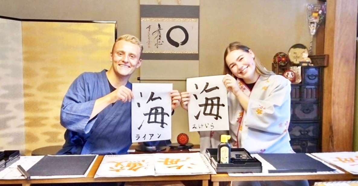 Calligraphy Experience With Simple Kimono in Okinawa - Activity Description