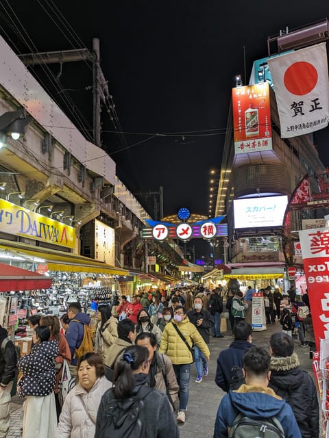 Tokyo Ueno Ameyoko Japanese Food and Sweet Hunting Tour - Experience Description