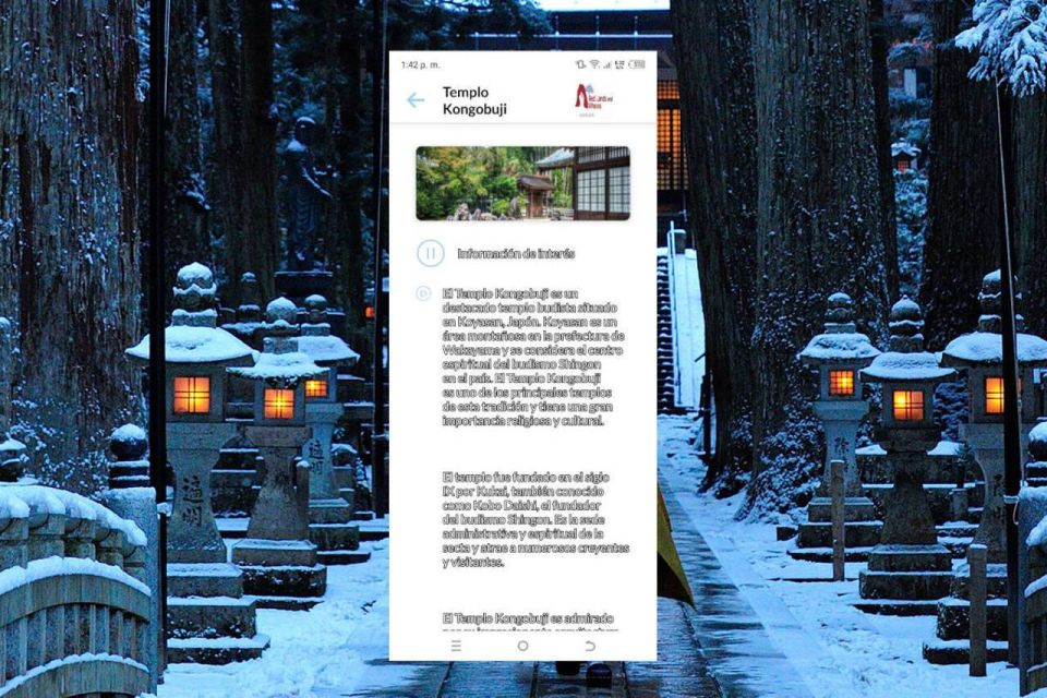 Koyasan Self-Guided Route App With Multi-Language Audioguide - Customer Reviews