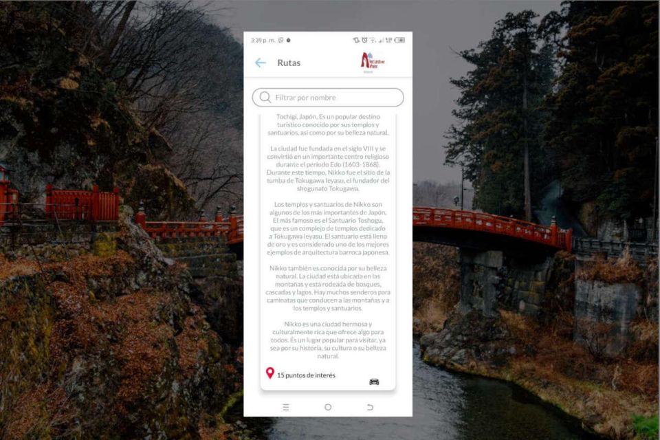 Nikko Self-Guided Tour App With Multi-Language Audioguide - Meeting Point