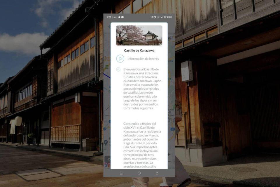 Kanazawa Self-Guided Tour App With Multi-Language Audioguide - Positive Feedback