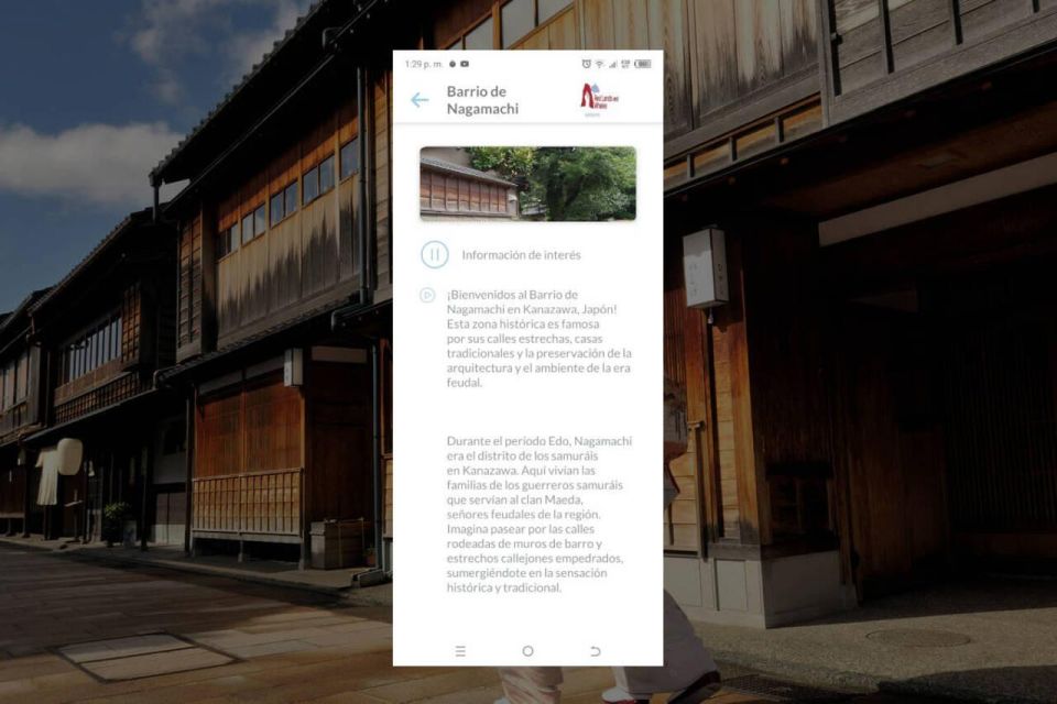 Kanazawa Self-Guided Tour App With Multi-Language Audioguide - Key Takeaways