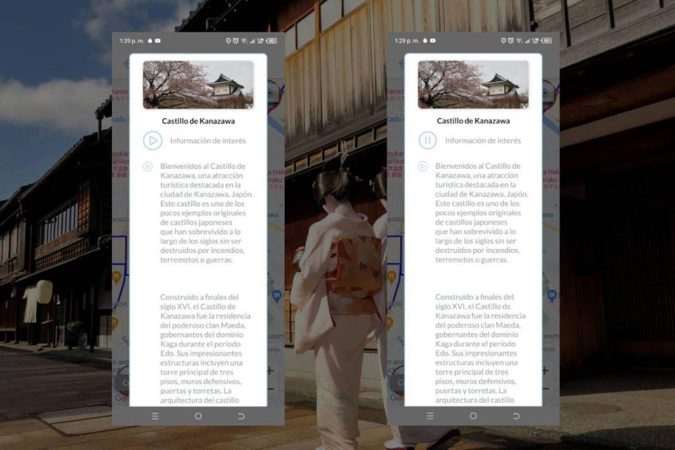 Kanazawa Self-Guided Tour App With Multi-Language Audioguide - Important Information