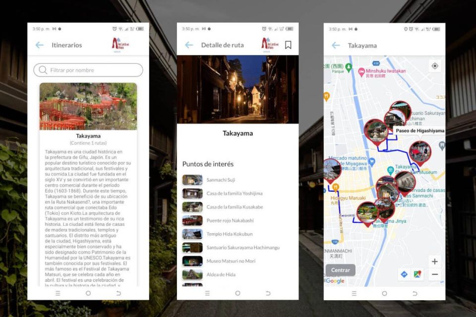 Takayama Self-Guided Tour App With Multi-Language Audioguide - Inclusions and Features