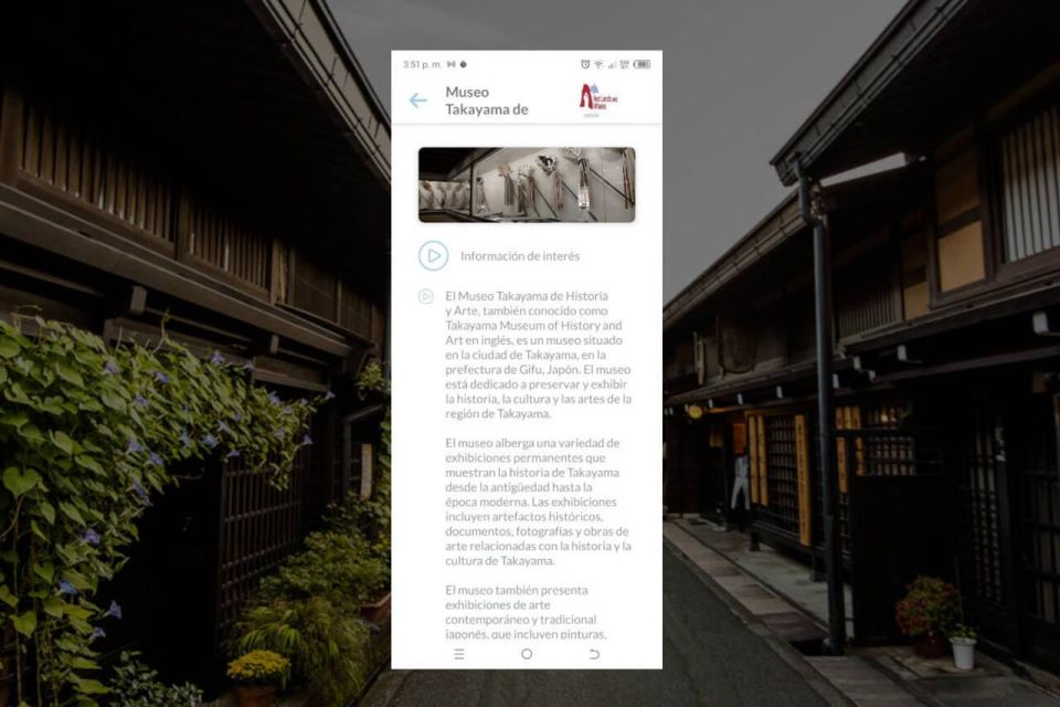 Takayama Self-Guided Tour App With Multi-Language Audioguide - Tour Description