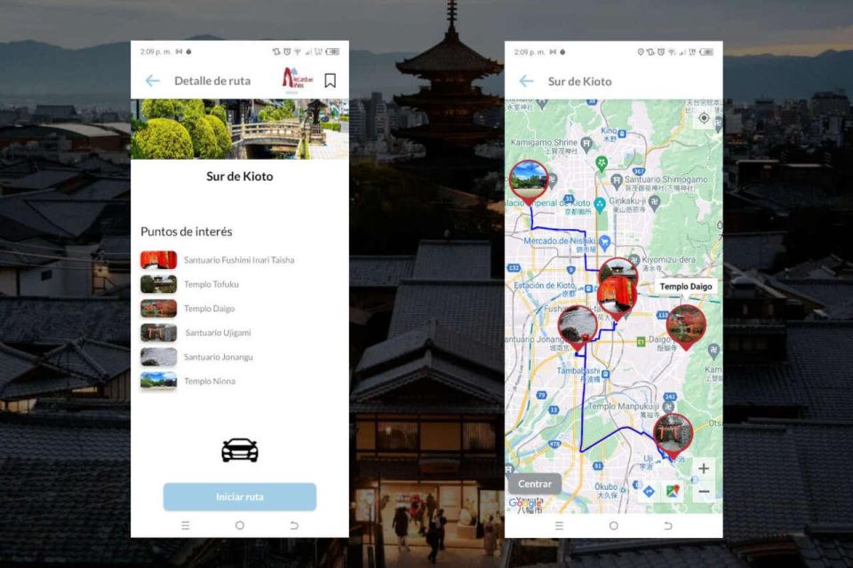 Kyoto Self-Guided Tour App With Multi-Language Audioguide - Inclusions and Access Details