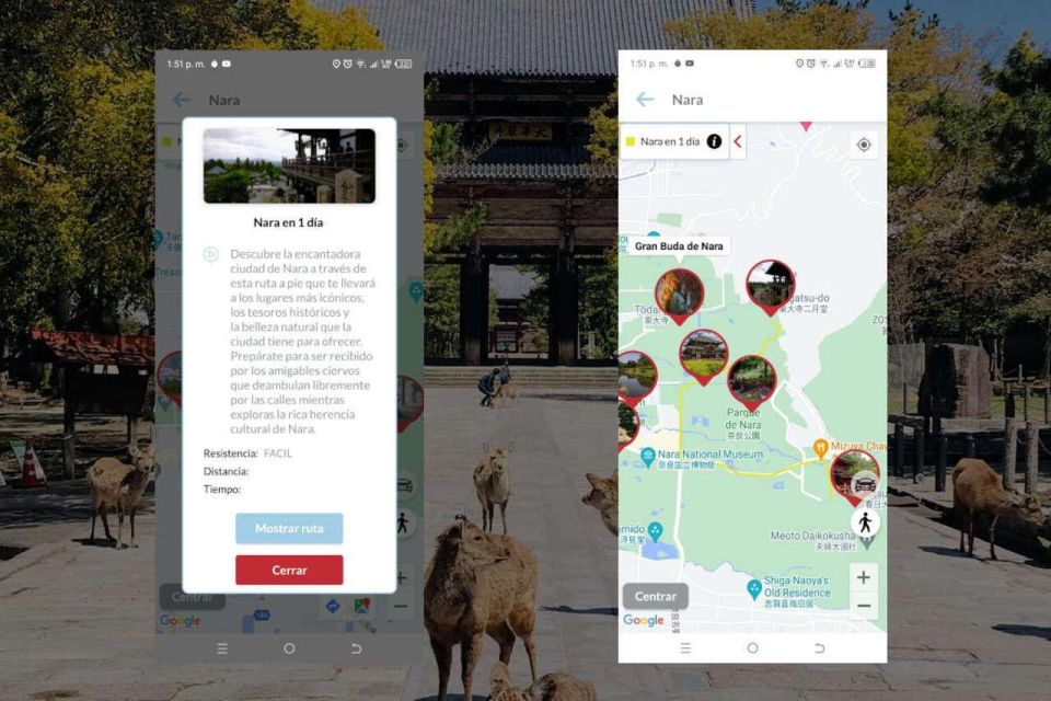 Nara Self-Guided App With Multi-Language Audio Guide - Booking Information and Validity