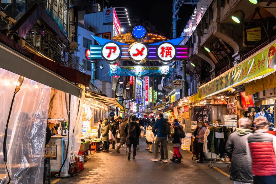 Tokyo Japanese Food Hopping Tour in Ueno Ameyoko at Night - Key Takeaways