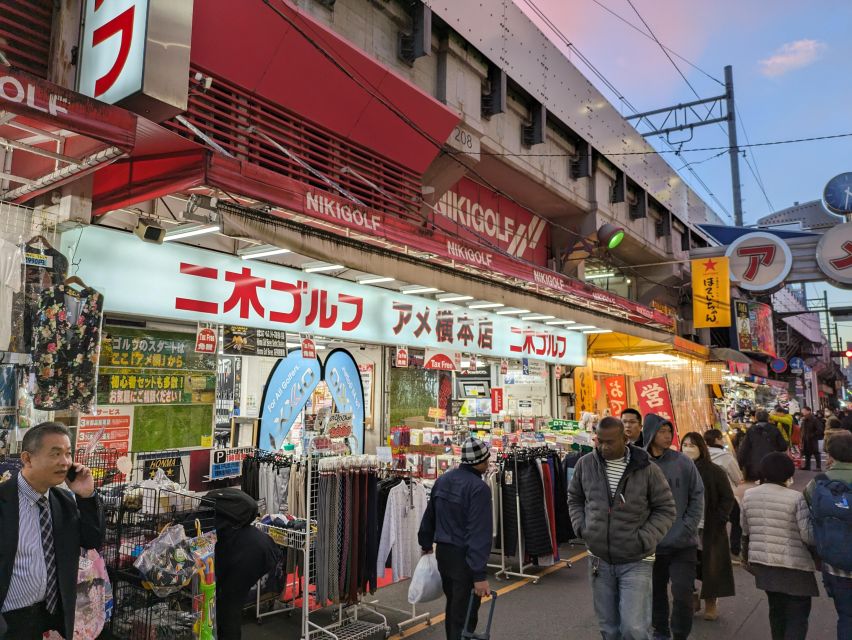 Tokyo Japanese Food Hopping Tour in Ueno Ameyoko at Night - Tour Highlights